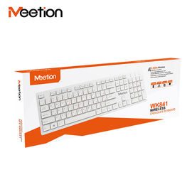 MEETION WK841 Shenzhen CC CE Multimedia Office White Arabic Slim Usb 2.4G Wireless Keyboard For Laptop Pc