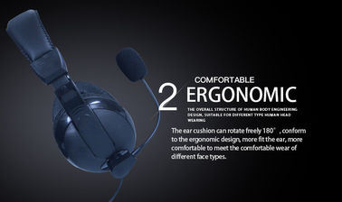 Good Sound Quality OEM Customizable Logo Wired Computer Cellphone Gaming Headset