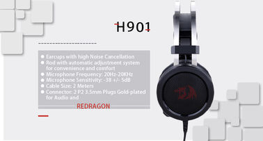 Redragon H901 Wired Gold-plated USB Adjustable Stereo Gaming Headset